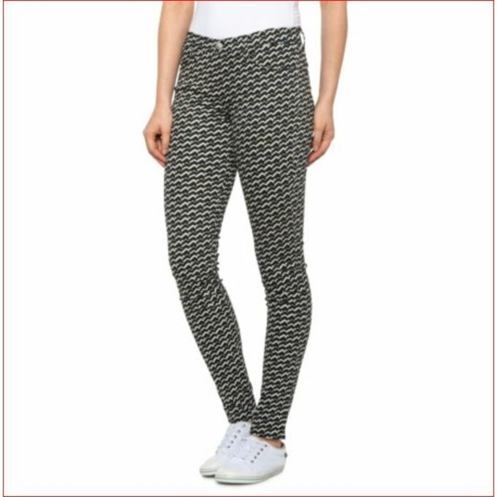 J Brand women jeans super skinny mid rise 6200241BLP black white sz 24 $178